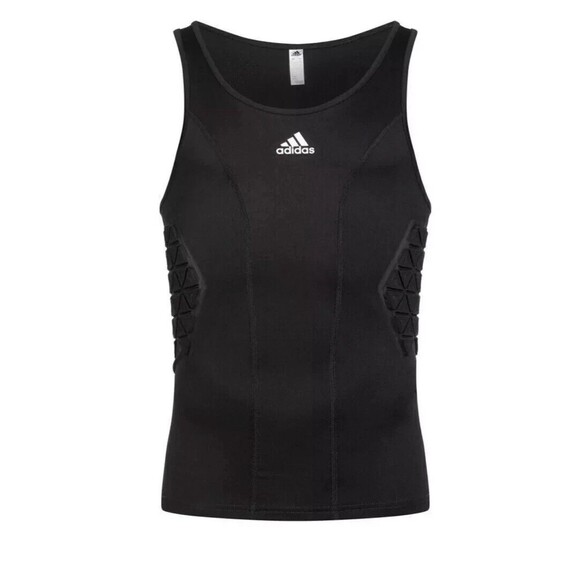 Adidas Mens Size Large Aeroready Black Padded Basketball Tank IM3592 NEW - Picture 1 of 7